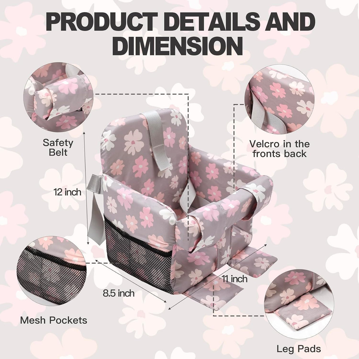Premium Padded 2-in-1 Baby Seat Cover