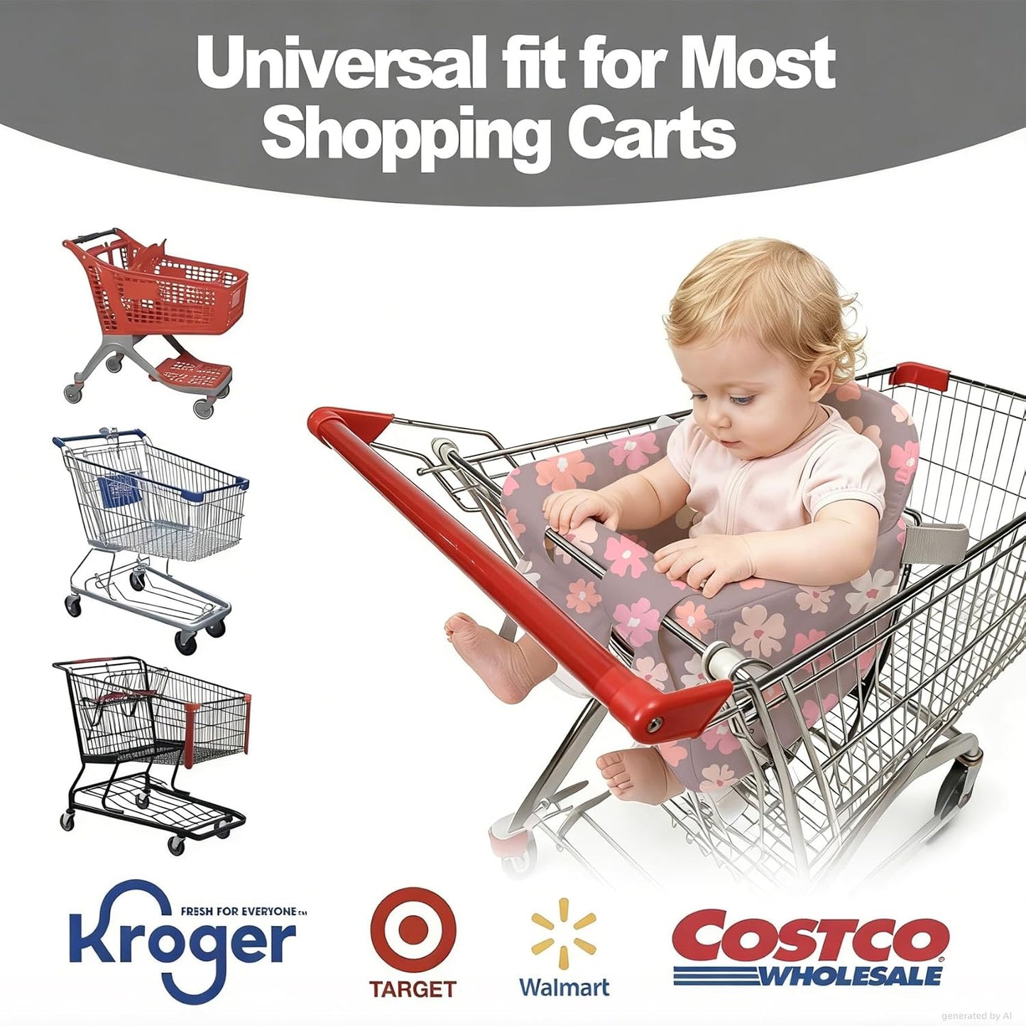 Premium Padded 2-in-1 Baby Seat Cover